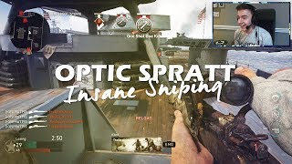 OpTic Spratt  Insane WWII Sniping [upl. by Sorazal]