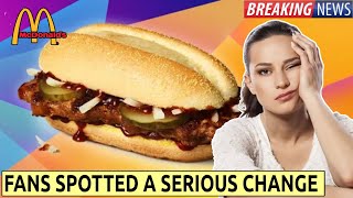 McDonalds fans have same complaint after spotting major change to McRib [upl. by Mide]