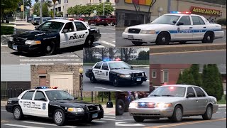 Compilation of Ford Crown Victoria Police Interceptors Responding [upl. by Oiril]