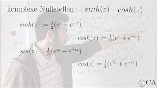 Komplexe Nullstellen von sinh und cosh komplexe Analysis Funktionentheorie [upl. by Kowtko]