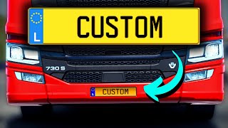 How to Create Custom License Plates in ETS2 amp ATS Easy StepbyStep Tutorial  With World of Trucks [upl. by Hannahsohs]