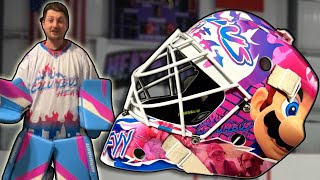 THE BEST CUSTOM GOALIE MASK EVER MADE COLUMBUS HEAT [upl. by Anner856]