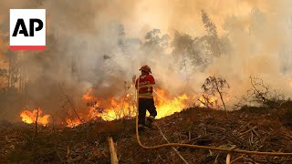 Portugal declares a state of calamity as wildfires spread out of control [upl. by Geehan219]