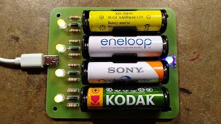 Simple NiMH battery charger with PCB files [upl. by Nemad]