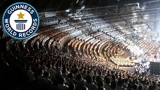 Largest Gospel Choir  Manila Philippines  Guinness World Records [upl. by Gilberte267]