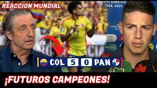 ASÍ REACCIÓNO EL MUNDO a la GOLEADA HISTORICA de COLOMBIA vs PANAMA 50 ¡FUTUROS CAMPEÓNES🔥 [upl. by Elleivad]