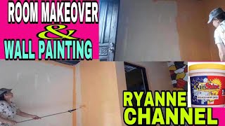 ROOM MAKEOVERWALL REPAINTING [upl. by Whitman]