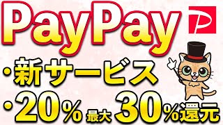 PayPay新サービス＆20％・30還元キャンペーン他11月お得まとめ [upl. by Maxim216]