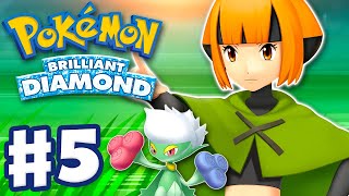 Gym Leader Gardenia  Pokemon Brilliant Diamond and Shining Pearl  Gameplay Walkthrough Part 5 [upl. by Jankell820]