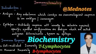 Immunochemistry  Immunology Lymphocytes Biochemistry [upl. by Ophelia976]