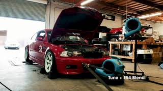 E46 M3 E85 Tune Dyno with APE X85 EV1 E85 Flex Fuel Kit [upl. by Grimes]