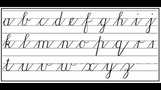 How to write Cursive step by step [upl. by Aicirt907]