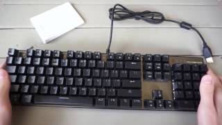 MOTOSPEED Inflictor CK104 Mechanical RGB Backlit Keyboard Review [upl. by Eindys]