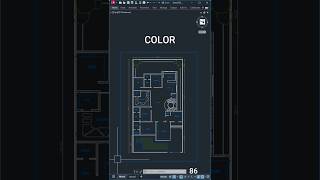 AutoCAD COLOUR CHANGE COLOUR IN AUTOCAD autocadshorts sketchuphindishorts shorts [upl. by Aihsyak930]