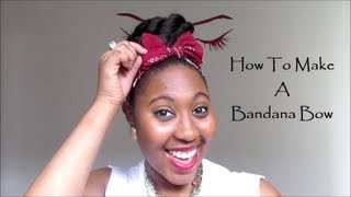 How To Make A Bandana Bow [upl. by Ahsi]