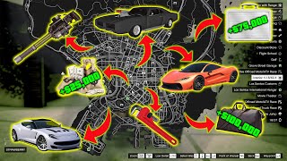 GTA 5  All New 2024 Secret Money Rare Cars amp Weapon Locations Weapons Cars amp Unlimited Money amp [upl. by Kittie]