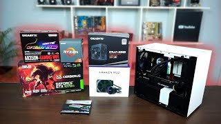 Ensamblado PC Gamer mini ITX con NZXT H200i Ryzen 2600 y GTX 1070TI  Proto Hw amp Tec [upl. by Aicinod]