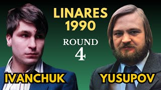 Vassily Ivanchuk vs Artur Yusupov  Linares 1990  Round 4 [upl. by Twedy]