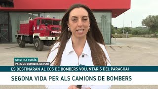 Els bombers de Menorca donen una segona vida al material que ha quedat obsolet [upl. by Ahsinar701]