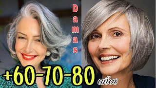 Cortes de Cabello que imponen Elegancia y Rejuvenecen para Damas de 607080 y más años 2023 [upl. by Brod]