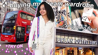 Buying My DREAM WARDROBE  SUPER CUTE Clothing Haul London Vlog [upl. by Oap]