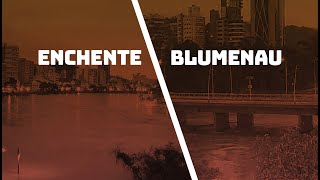 Enchente em Blumenau ⚠️ Rio ItajaíAçu ao vivo [upl. by Prissie]