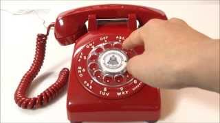 ウェスタン・エレクトリック500型電話機 Red 1982 Vintage Telephone [upl. by Eicirtap]