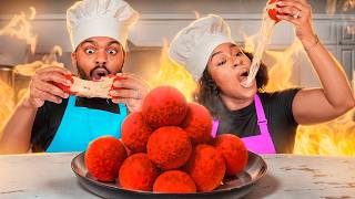 GIANT Hot Cheetos Cheese Balls [upl. by Rexfourd]