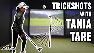 Golf Trick Shots with Tania Tare [upl. by Enier]