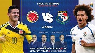 🔴En vivo  Colombia vs Panamá  Copa América 2024 con el staff de Gol de KL El Salvador  6724 [upl. by Noelyn583]