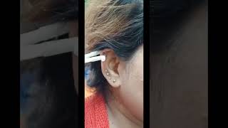 Painless ear piercing  Advance aesthetic training Academy makeup [upl. by Eirrol]