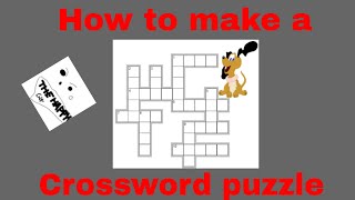 How To Make Your Own Crossword Puzzle  Microsoft Word  Ep 2 [upl. by Namrac]