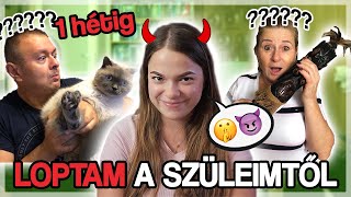 1 HÉTIG LOPTAM A SZÜLEIMTŐL 😈‭😎 ✨prank✨ [upl. by Iren917]