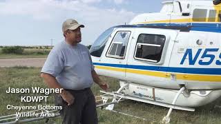 Spraying phragmites at Cheyenne Bottoms Wildlife Area [upl. by Henka]