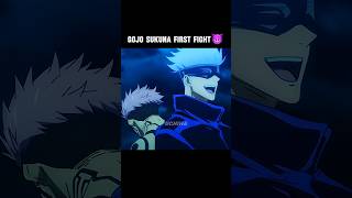 Gojo Sukuna First Fight 😈 gojovssukuna gojoedit sukunaedit jujutsukaisen anime [upl. by Binny]