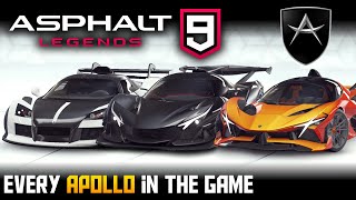 Asphalt 9 Full Bugatti Showcase Every Car ingame [upl. by Nazay]