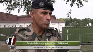 Visite du CEMAT à la 7e brigade blindée  septembre 2012 [upl. by Zachar]