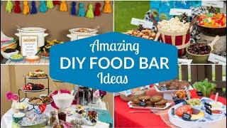 Best DIY Food Bars ServeYourself amp Buffet Ideas for Parties Celebrations and Gatherings [upl. by Cann]