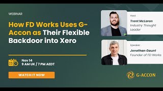 How FD Works Uses GAccon as Their Flexible Backdoor into Xero [upl. by Llirpa]