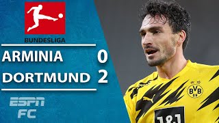 Mats Hummels steals the show in Haalands absence in Dortmund win  ESPN FC Bundesliga Highlights [upl. by Amathist]