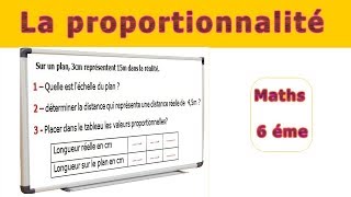 Maths 6ème  La proportionnalité échelle des plans Exercice 2 [upl. by Ydnagrub]