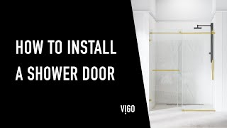 VIGO FERRARA Sliding Shower Door  FULL Installation Guide VG6080 [upl. by Cirted]