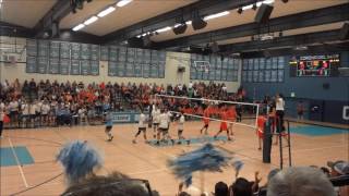 Corona del Mar vs Huntington Beach volleyball set 1 51416 [upl. by Zennie]