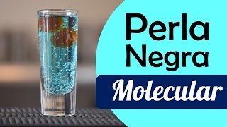 Como Hacer Perla Negra  Cocteleria Molecular [upl. by Asseral247]