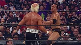 Dwayne quotThe Rockquot Johnson battles Hollywood Hogan [upl. by Ahsiliw]