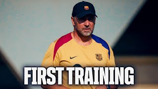 FIRST TRAINING OF THE NEW SEASON 🔥🔥  FC Barcelona 🔵🔴 [upl. by Yblehs]