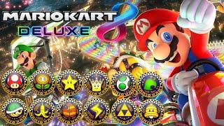 Mario Kart 8 Deluxe  All Tracks 200cc Full Race Gameplay [upl. by Argus498]