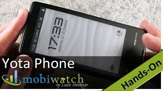 Hands On The Yota Phone First Review Of The EInk Phone [upl. by Perot]