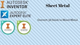 Autodesk Inventor Convert Block to Sheet Metal [upl. by Niall]