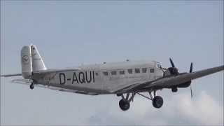 FULL HD Junkers Ju 52 takeoff  ILA Berlin Air Show 2014 [upl. by Beatty]